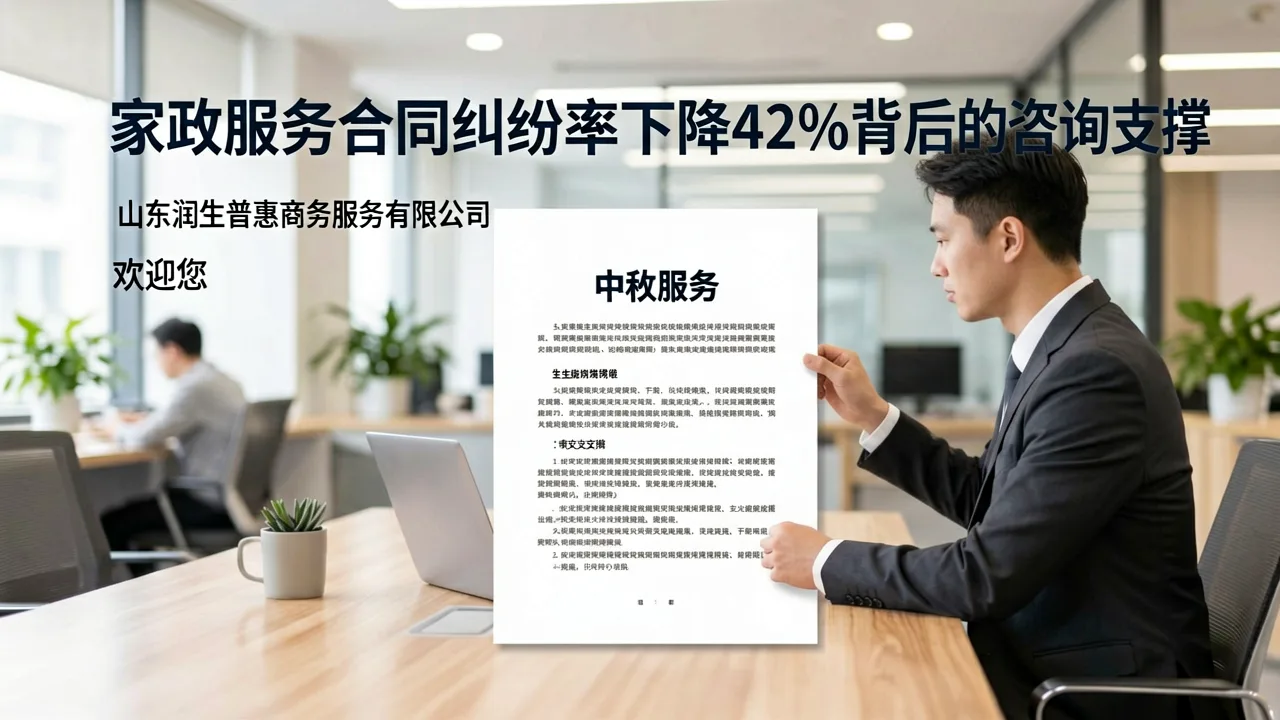 家政服务合同纠纷率下降42%背后的咨询支撑