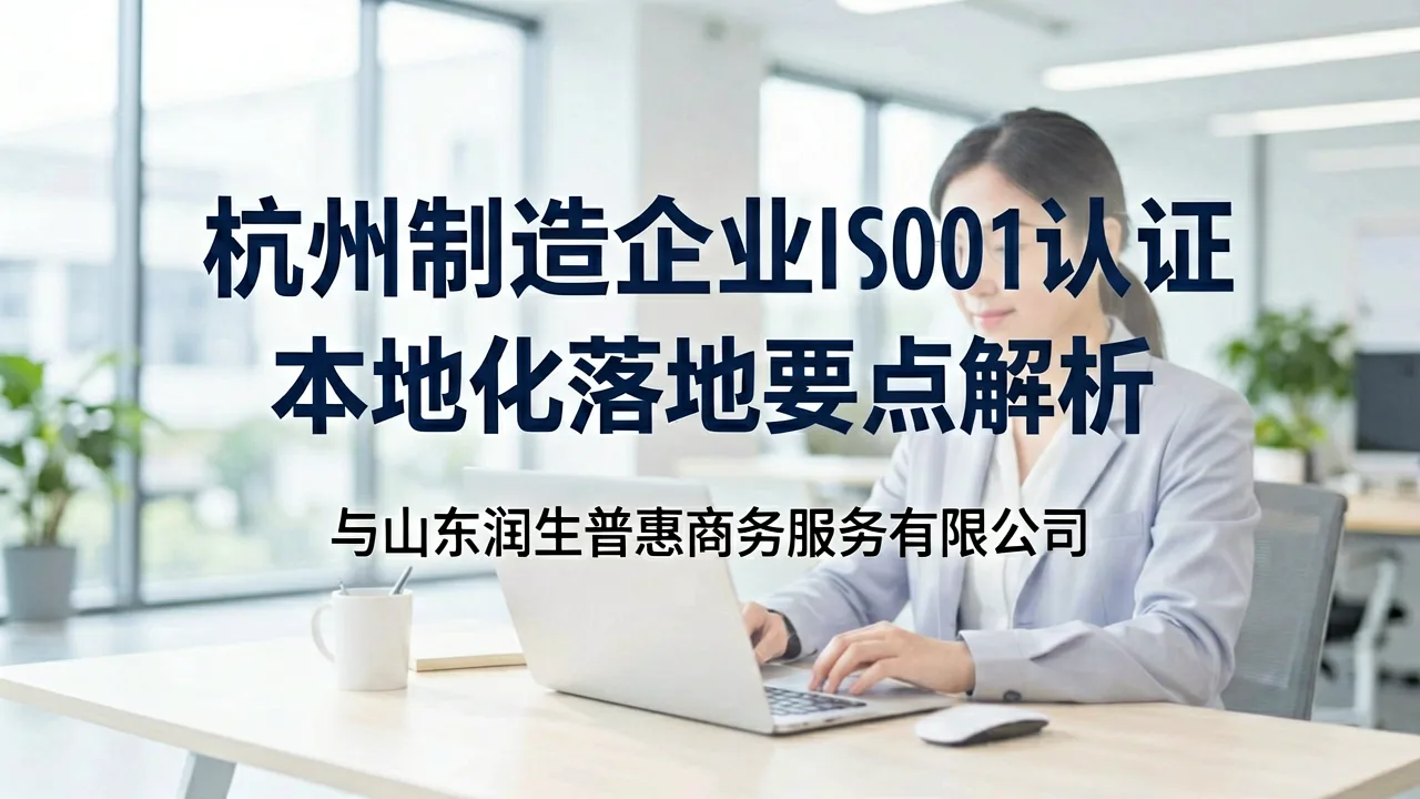 杭州制造企业ISO45001认证的本地化落地要点解析